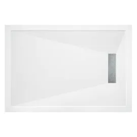 Envy 25mm Linear 1000x800mm Slim Rectangular Tray & Waste
