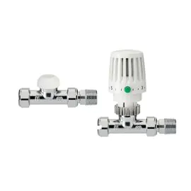Honeywell VTL120-15S Straight TRV and Lockshield pack (15mm)