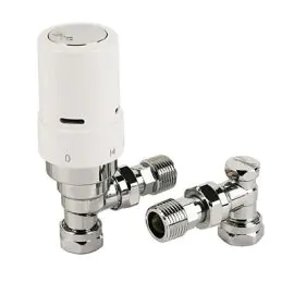 Danfoss RAS-D2 Thermostatic Rad Valve Pack 8/10/15mm White (Angled)